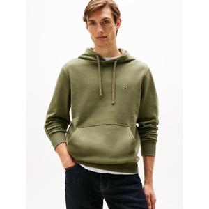 Tommy Hilfiger Flag Embroidery Terry Battle Green Hoody